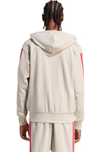 adidas sudadera hombre ESSENTIALS FRENCH TERRY 3 BANDAS vista trasera