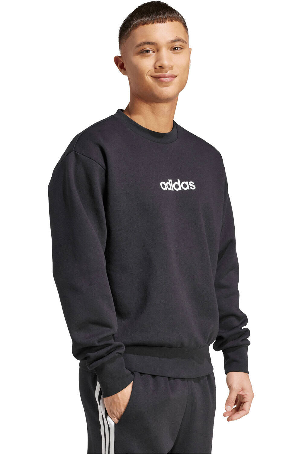 adidas sudadera hombre ESSENTIALS LINEAR vista detalle