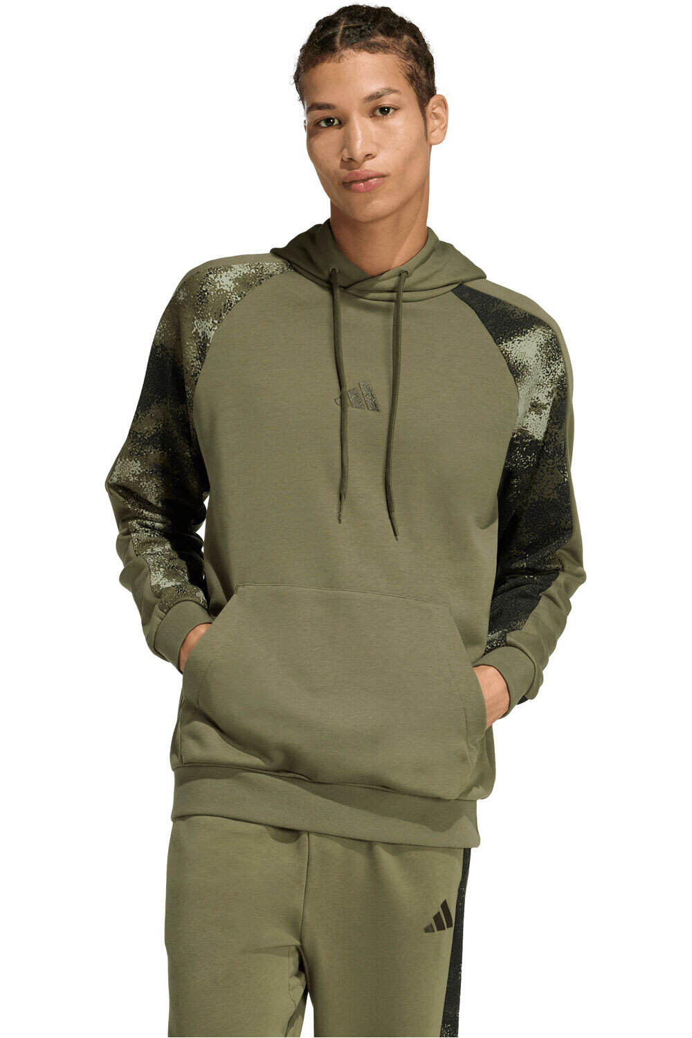 adidas sudadera hombre ESTAMPADO DE CAMUFLAJE vista frontal