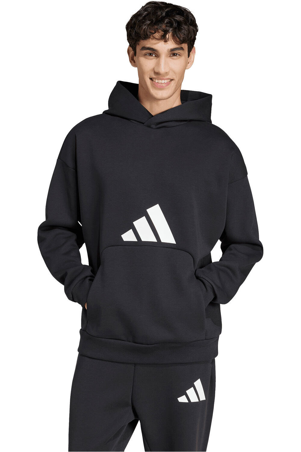 adidas sudadera hombre FUTURE ICONS THREE BAR vista frontal