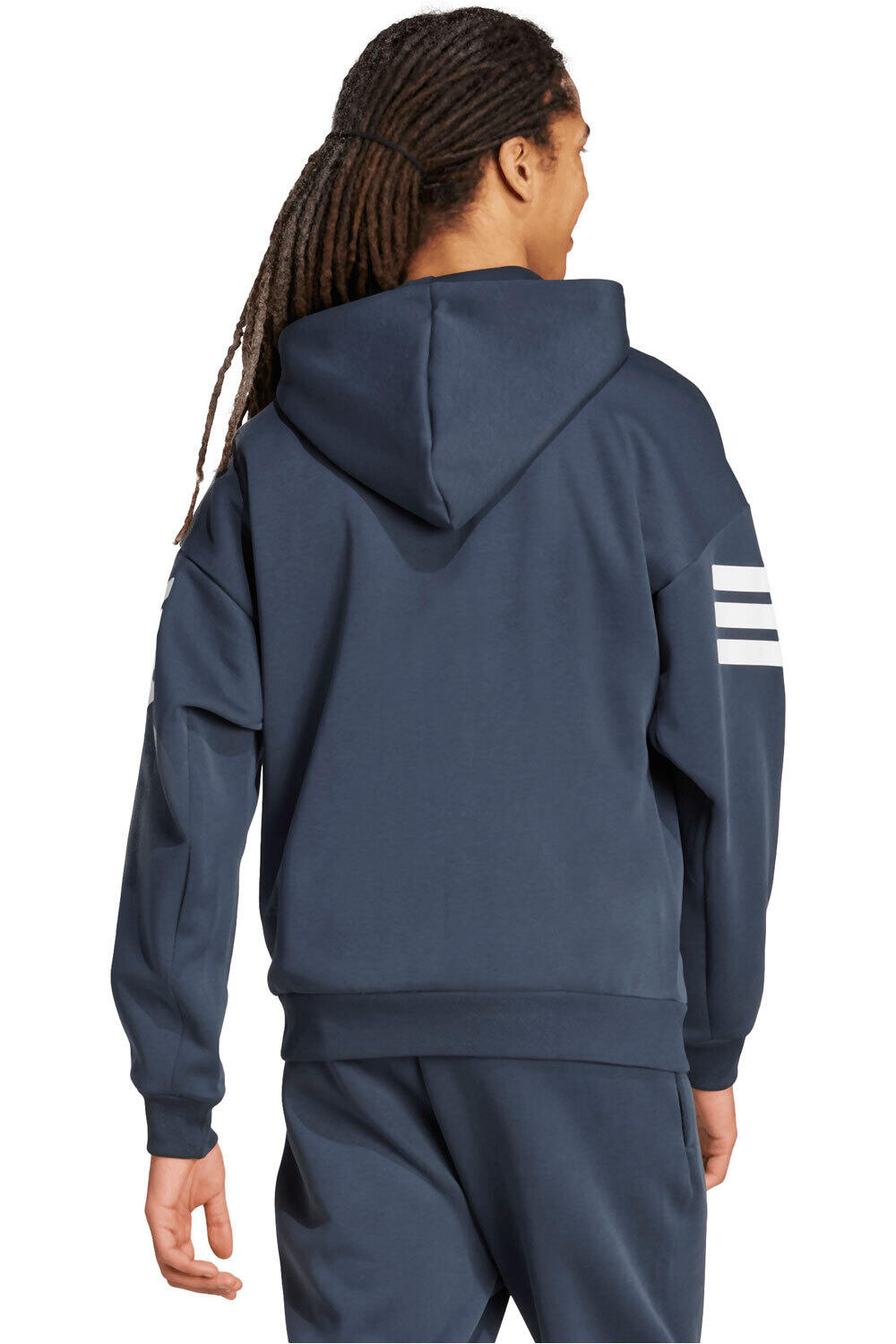 adidas sudadera hombre FUTURE ICONS THREE STRIPES FULL-ZIP vista trasera