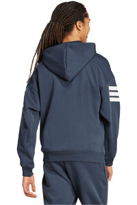 adidas sudadera hombre FUTURE ICONS THREE STRIPES FULL-ZIP vista trasera