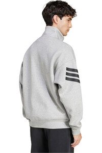 adidas sudadera hombre FUTURE ICONS THREE STRIPES WOVEN vista trasera