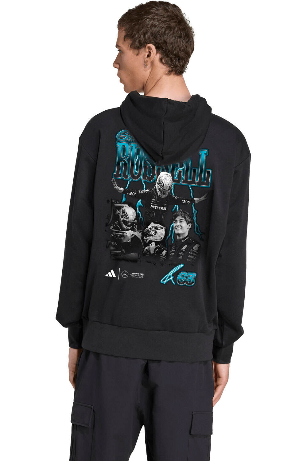 adidas sudadera hombre GEORGE RUSSELL GRAPHIC vista trasera