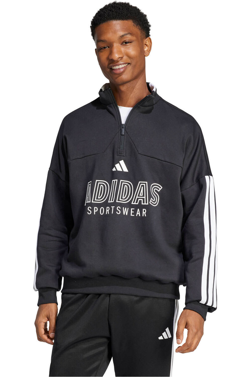 adidas sudadera hombre HOUSE OF TIRO FLEECE 1/2-ZIP vista frontal