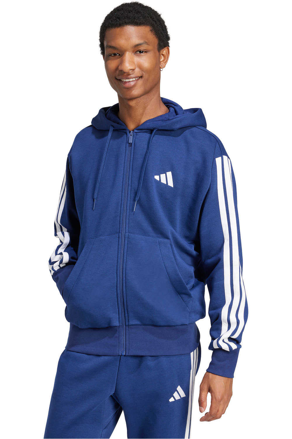 adidas sudadera hombre M 3S FL FZ HD vista frontal