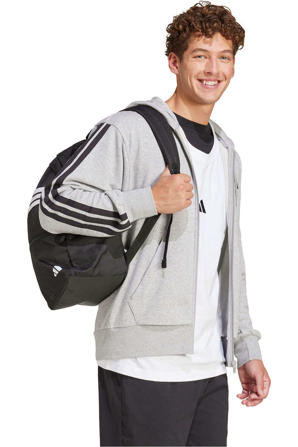 adidas sudadera hombre M 3S FT FZ HD vista detalle