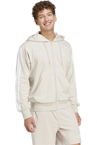 adidas sudadera hombre M 3S FT FZ HD vista detalle