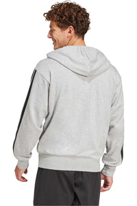 adidas sudadera hombre M 3S FT FZ HD vista trasera