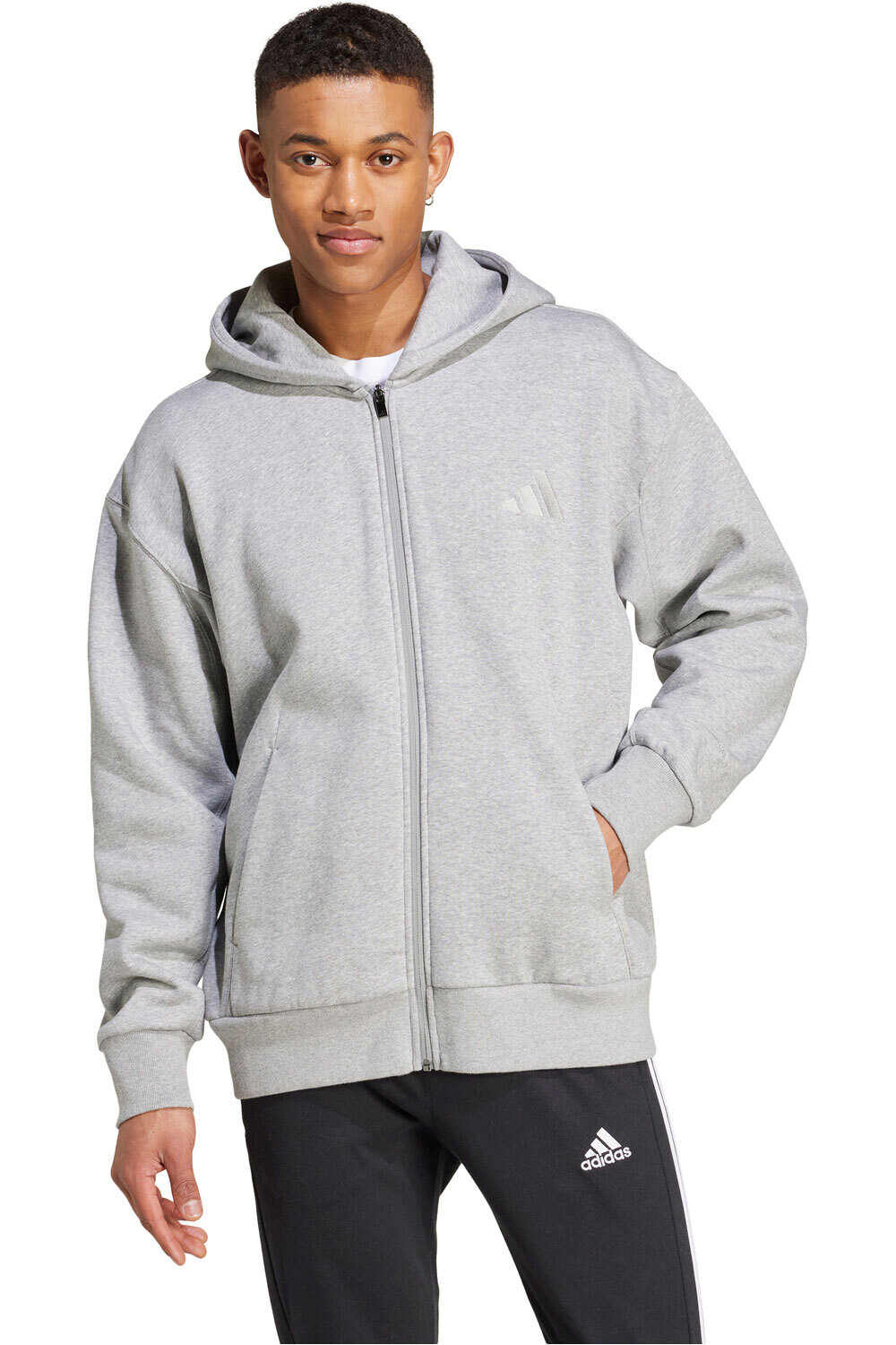 adidas sudadera hombre M A SZN FL FZ vista frontal