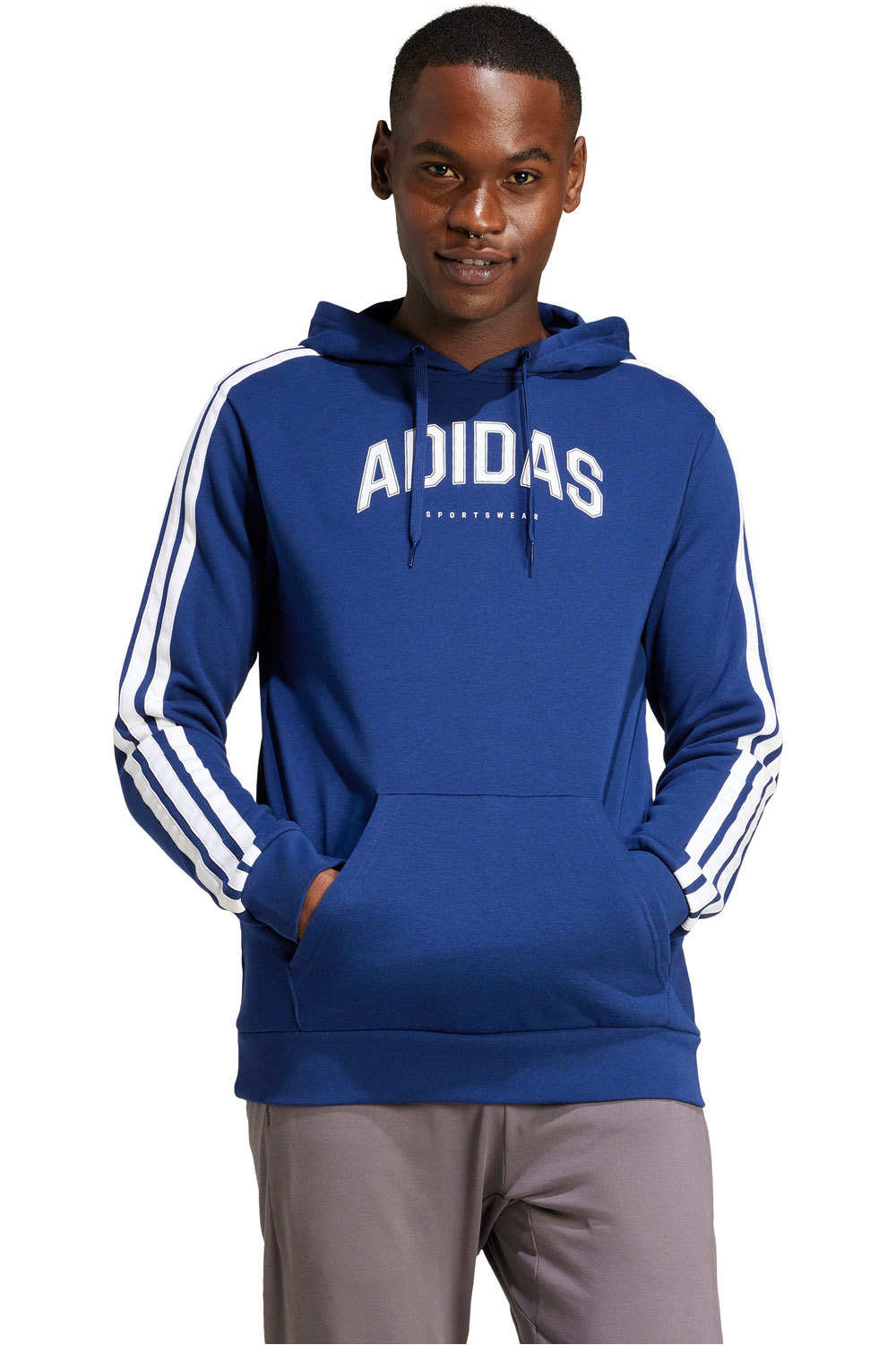 adidas sudadera hombre M C COLLEG HOOD vista frontal