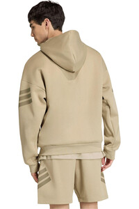 adidas sudadera hombre M FI 3S FZ vista trasera