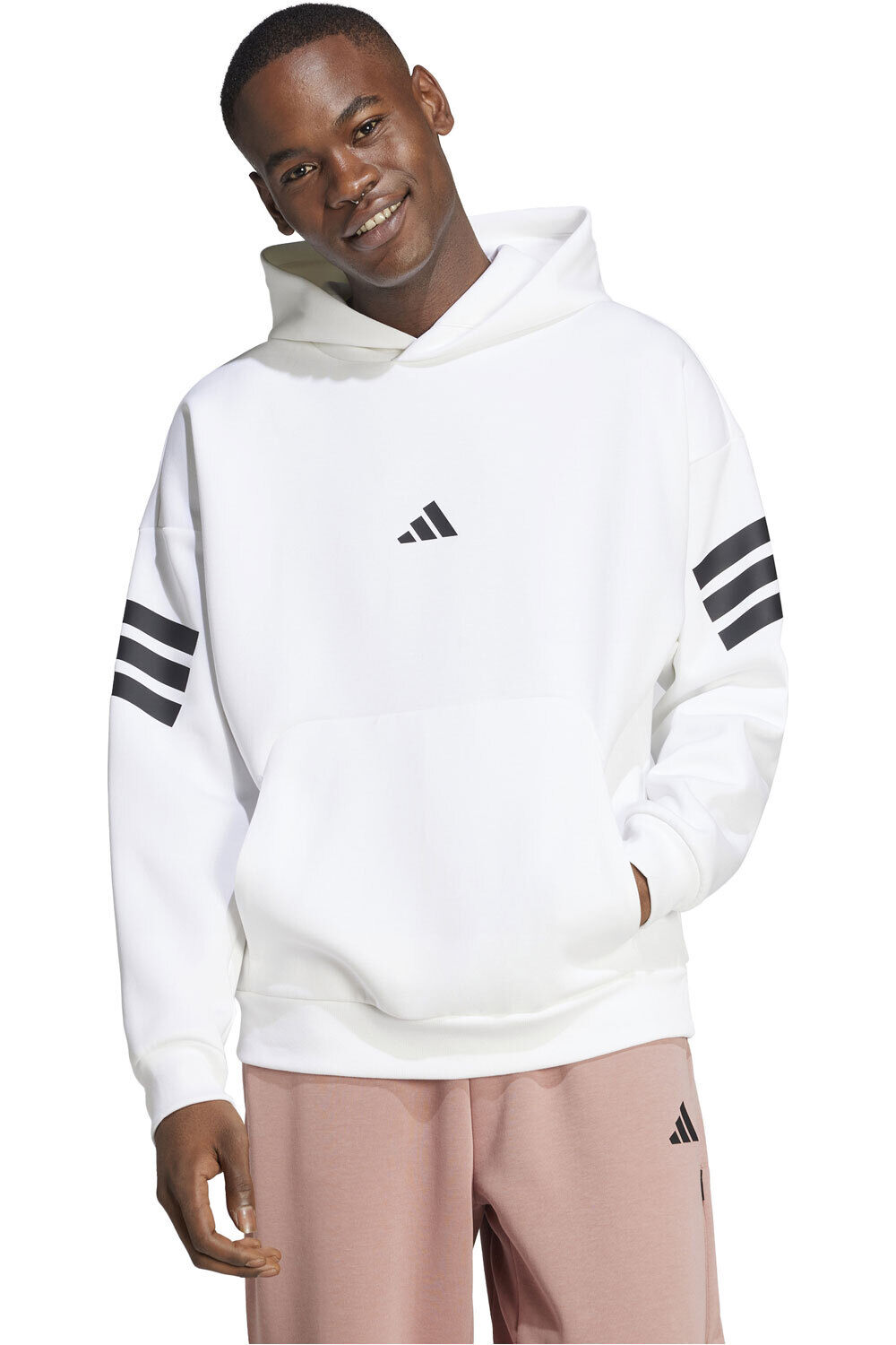 adidas sudadera hombre M FI 3S HD vista frontal