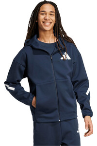 adidas sudadera hombre M Z.N.E. FZ vista detalle