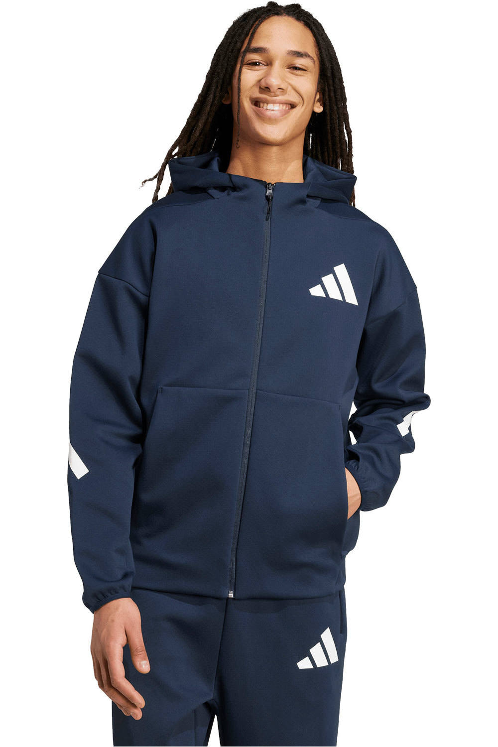 adidas sudadera hombre M Z.N.E. FZ vista frontal