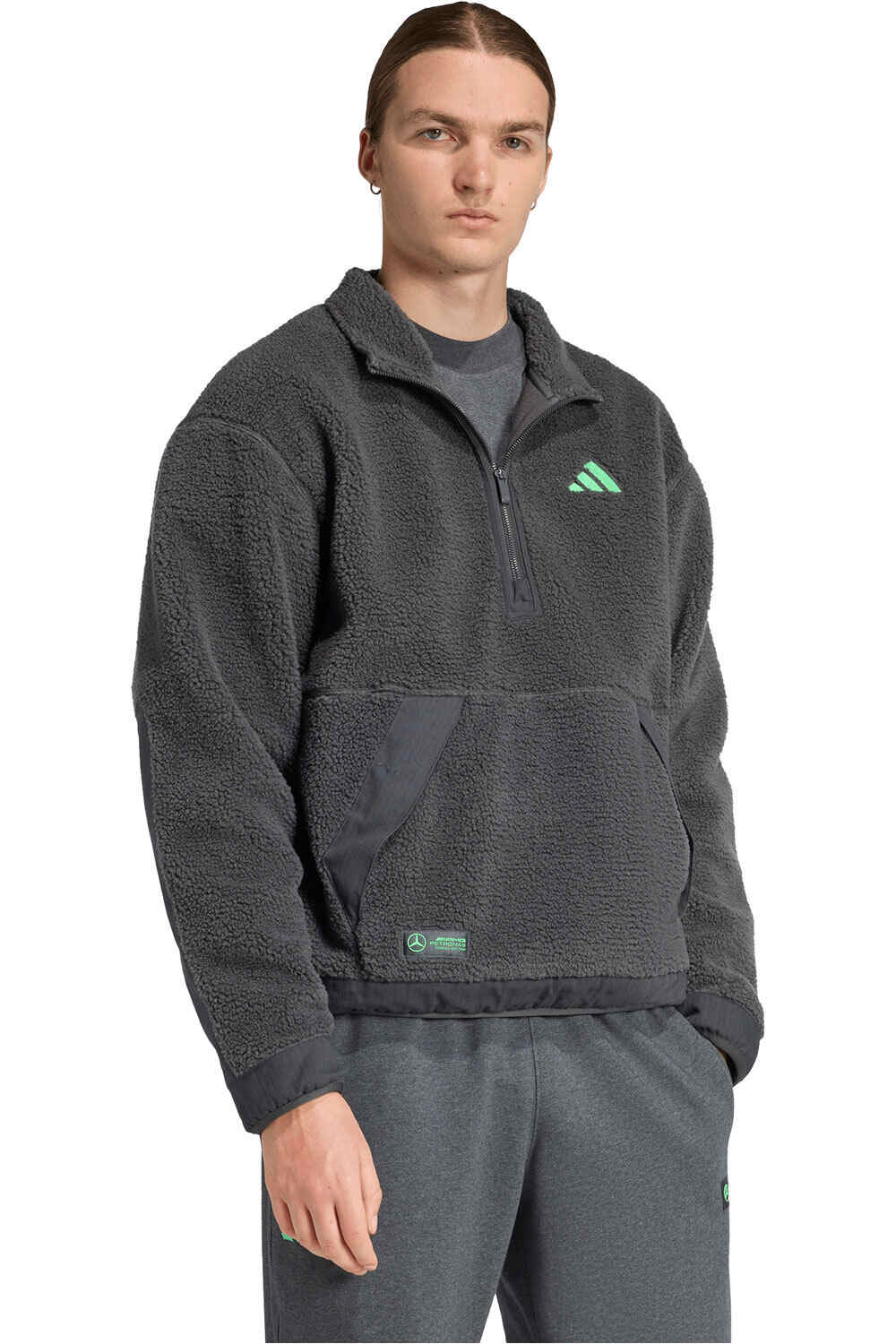 adidas sudadera hombre MERCEDES - AMG PETRONAS FORMULA 1 vista detalle