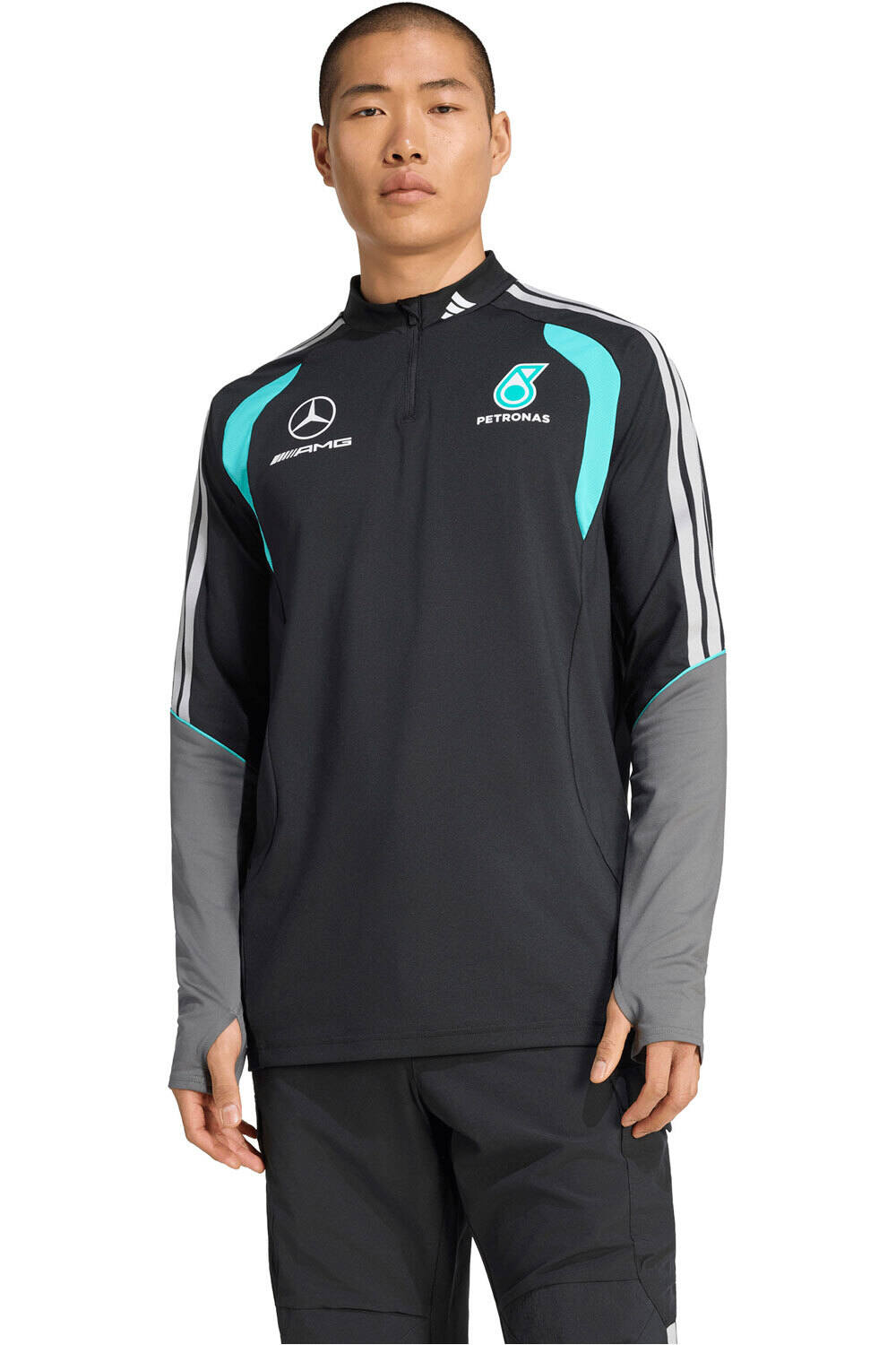adidas sudadera hombre MERCEDES-AMG PETRONAS F1 MECHANICS vista frontal