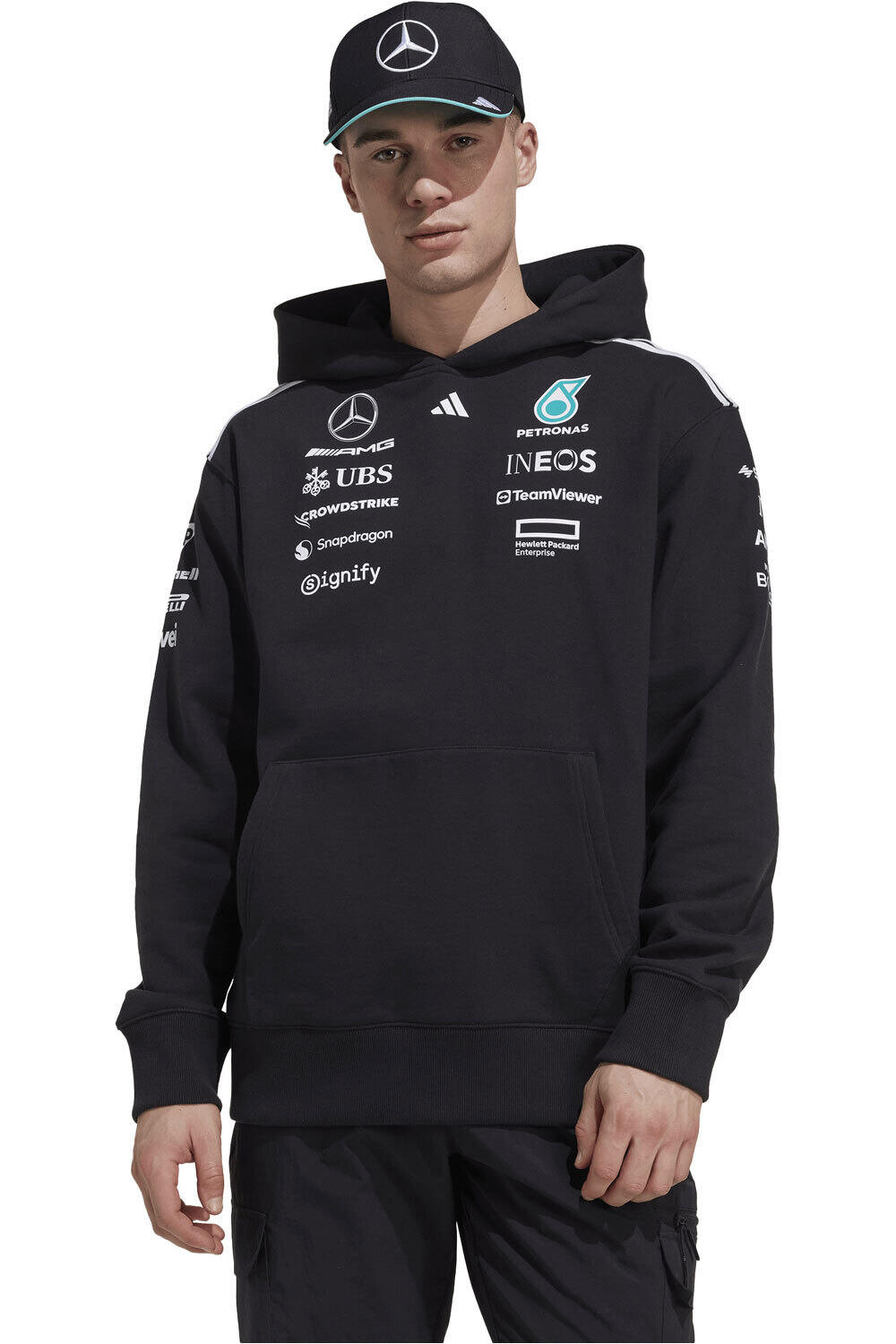 adidas sudadera hombre MERCEDES AMG PETRONAS F1 TEAM vista frontal