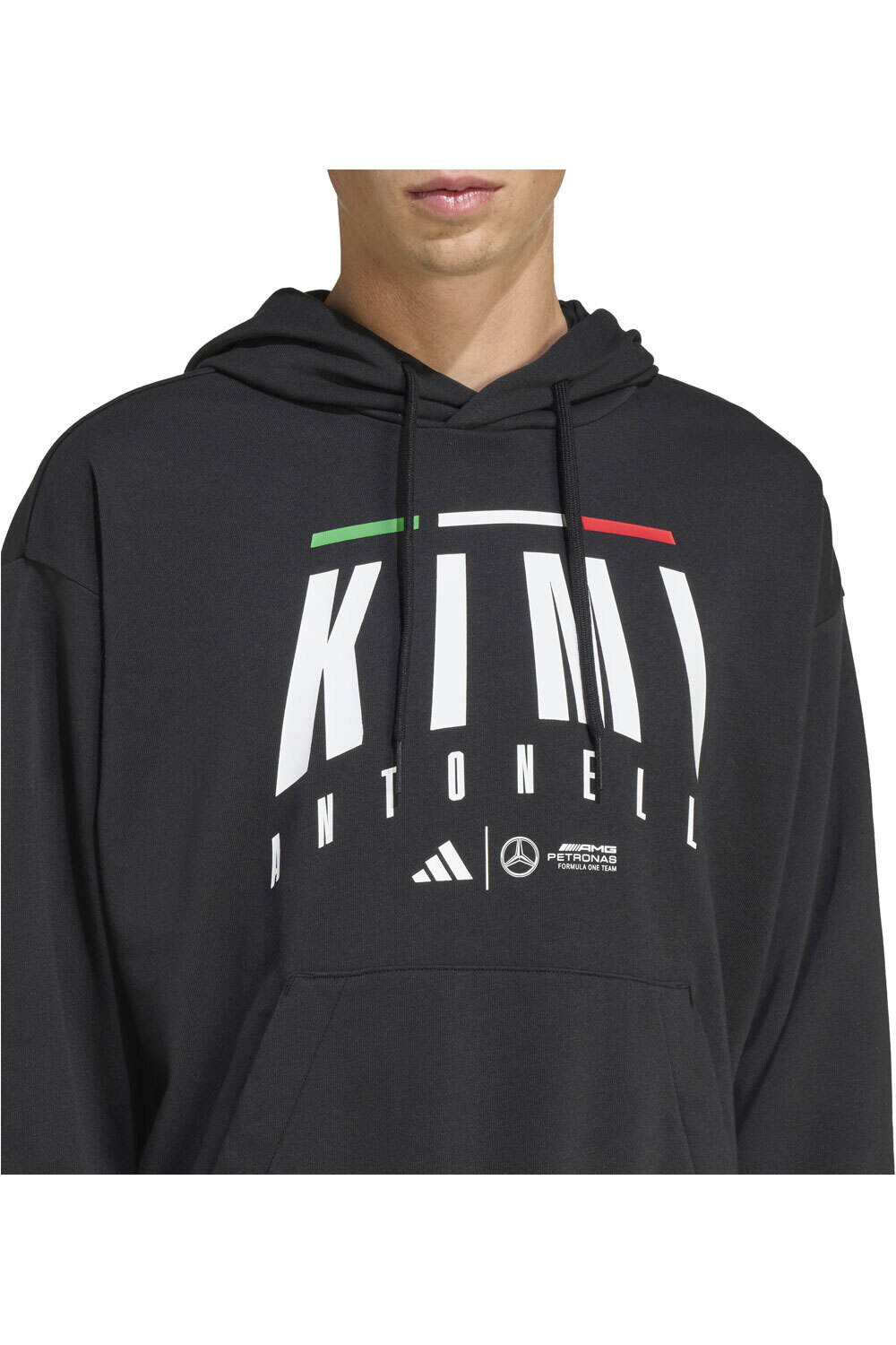 adidas sudadera hombre MERCEDES AMG PETRONAS KIMI ANTONELLI vista detalle