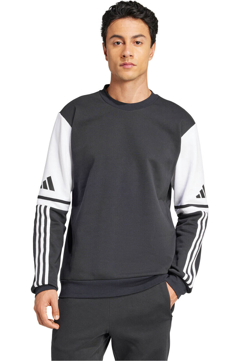 adidas sudadera hombre SQ25 SW CREW vista frontal