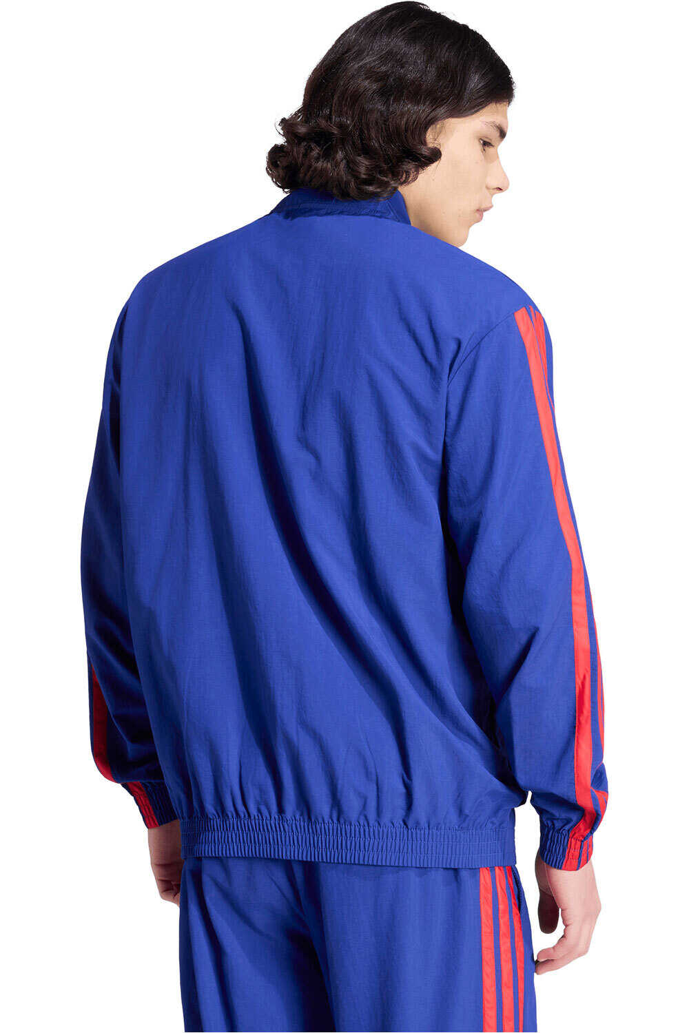 adidas sudadera hombre SUDADERA ESSENTIALS 3 RAYAS TEJIDA vista trasera