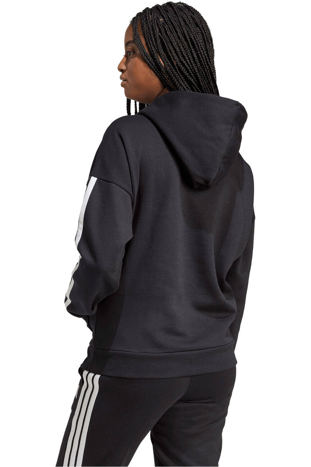 adidas sudadera mujer 3 BANDAS ESSENTIALS vista trasera