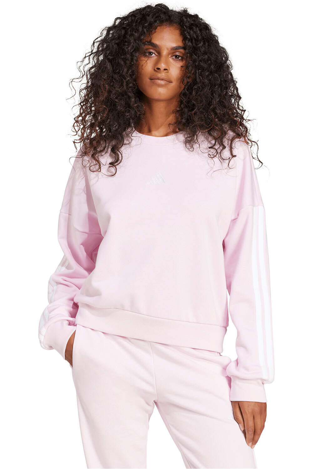 adidas sudadera mujer ESSENTIALS 3-STRIPES vista frontal