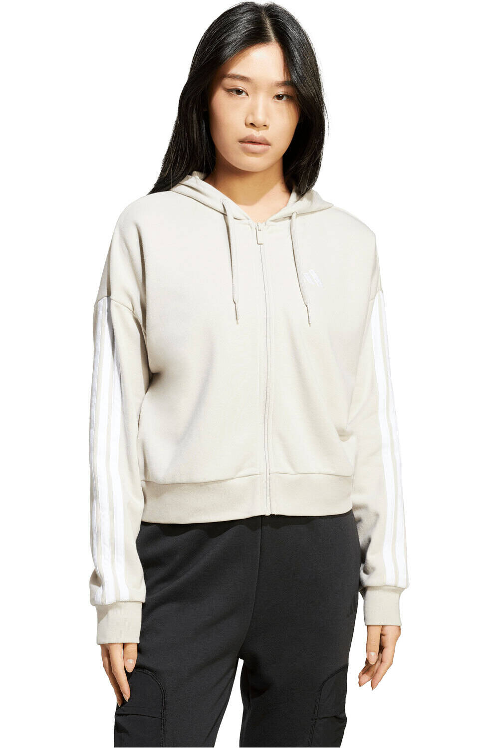 adidas sudadera mujer ESSENTIALS 3-STRIPES vista frontal