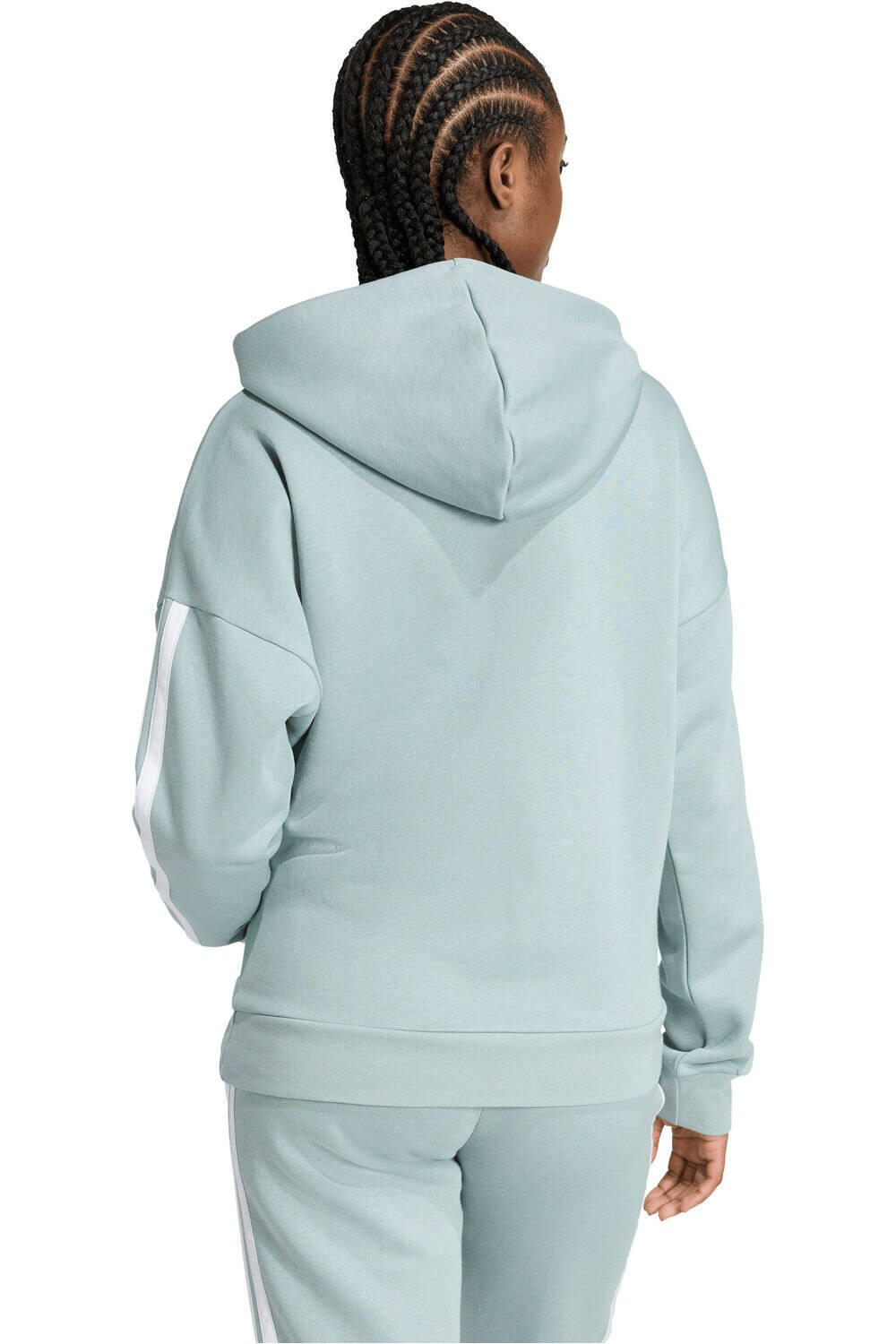 adidas sudadera mujer ESSENTIALS 3 STRIPES vista trasera