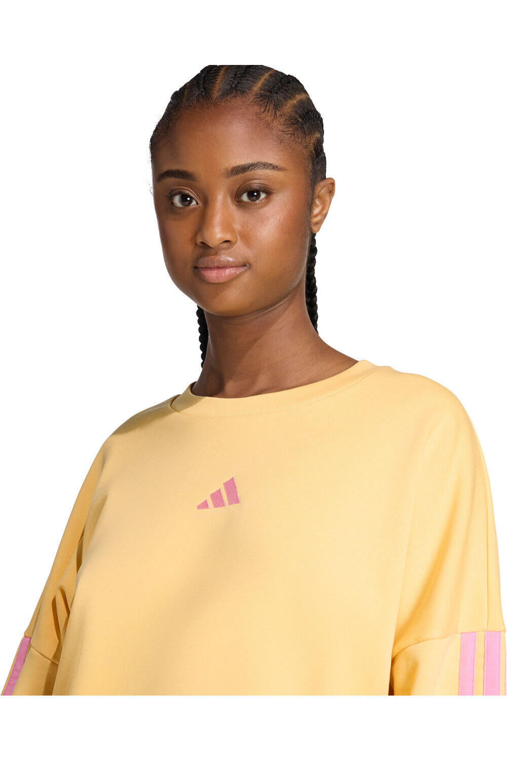 adidas sudadera mujer ESSENTIALS FRENCH TERRY 3 BANDAS 03