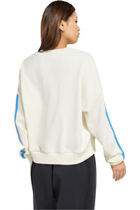 adidas sudadera mujer ESSENTIALS FRENCH TERRY 3 BANDAS vista trasera