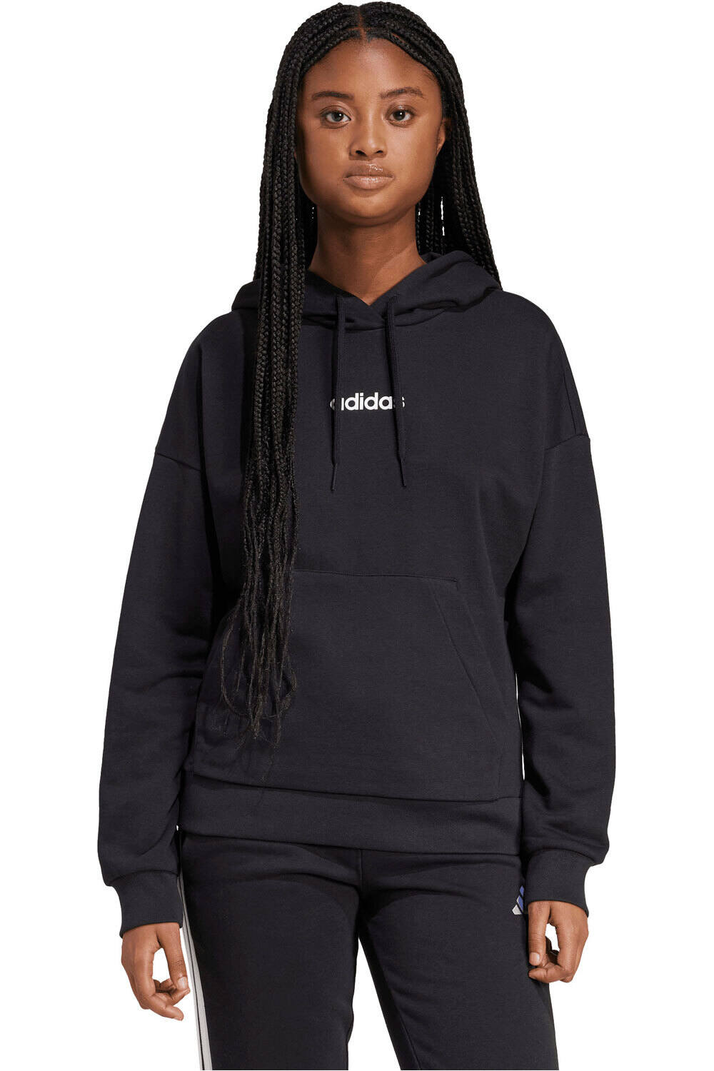 adidas sudadera mujer ESSENTIALS LINEAR FRENCH TERRY vista frontal