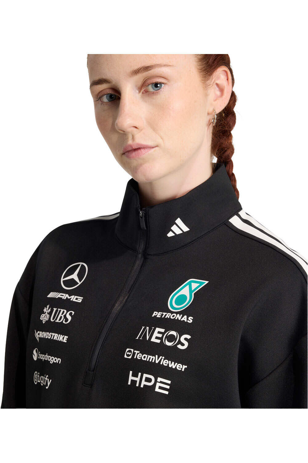 adidas sudadera mujer MERCEDES-AMG PETRONAS F1 ENGINEERS vista detalle