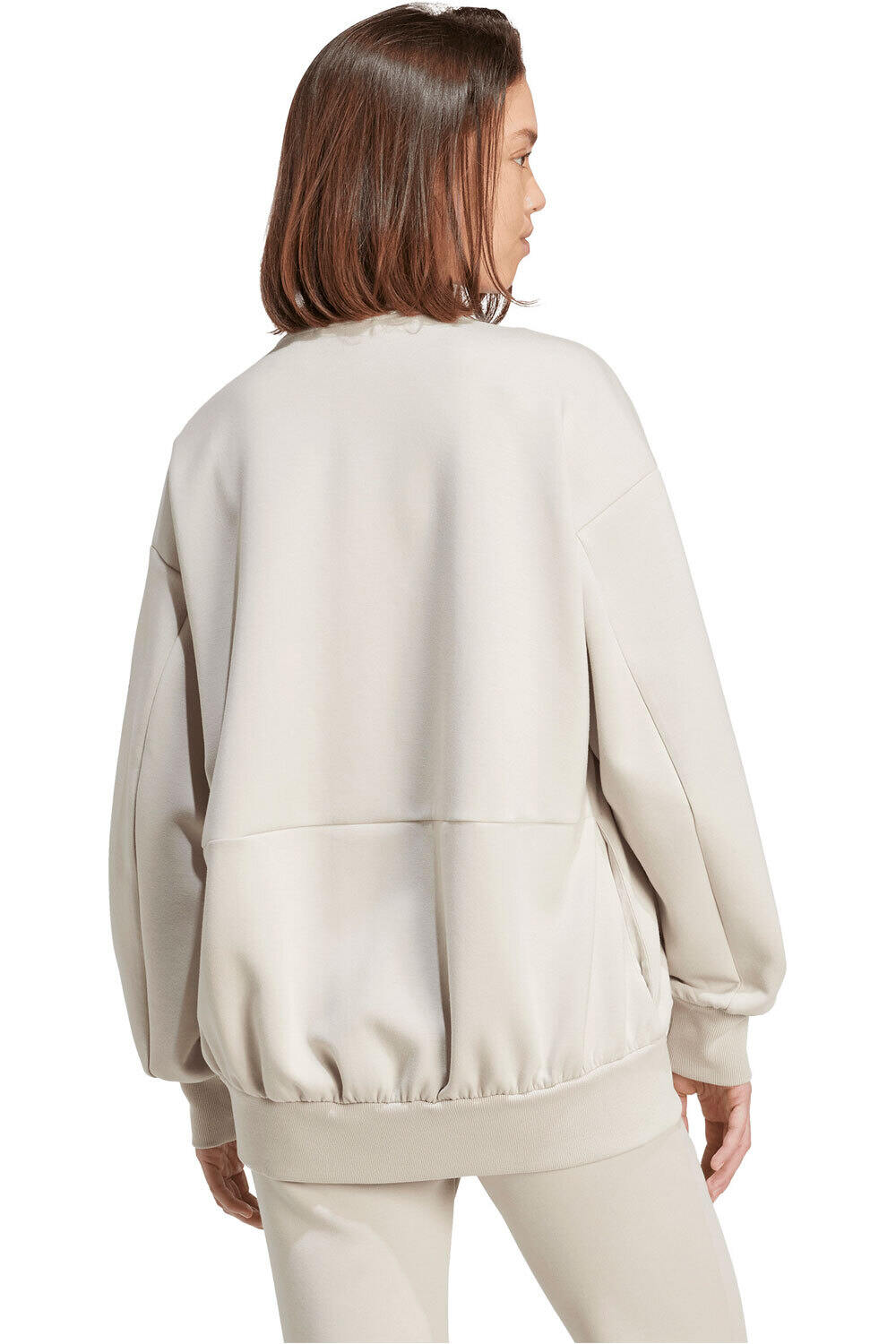 adidas sudadera mujer SOFT LUX FULL-ZIP TRACKTOP vista trasera