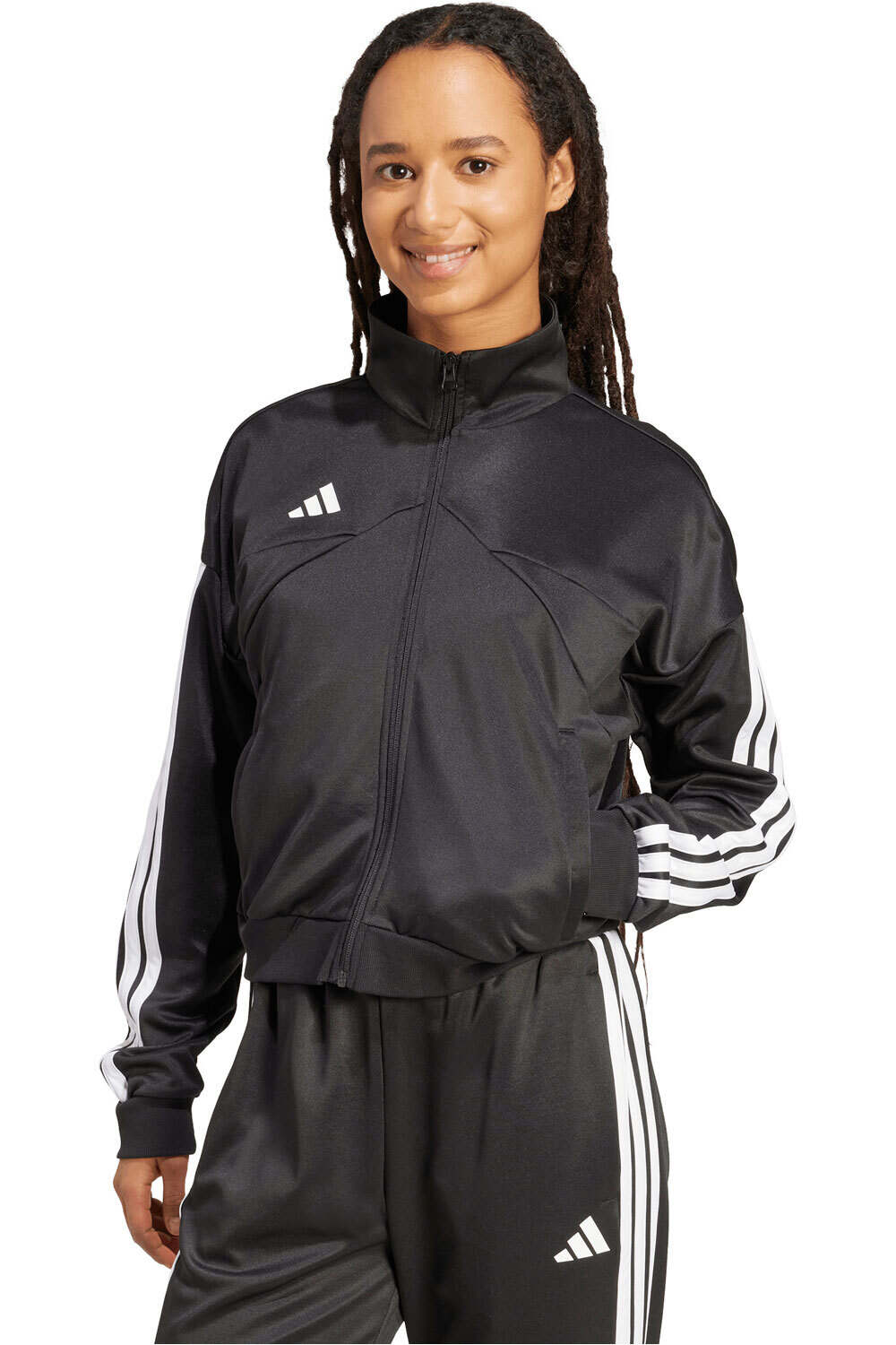 adidas sudadera mujer TIRO CUT 3 BANDAS vista frontal