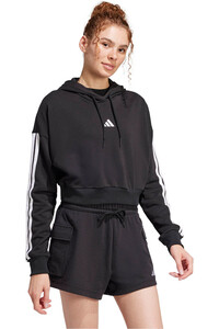 adidas sudadera mujer W 3S FT CRO HD vista detalle