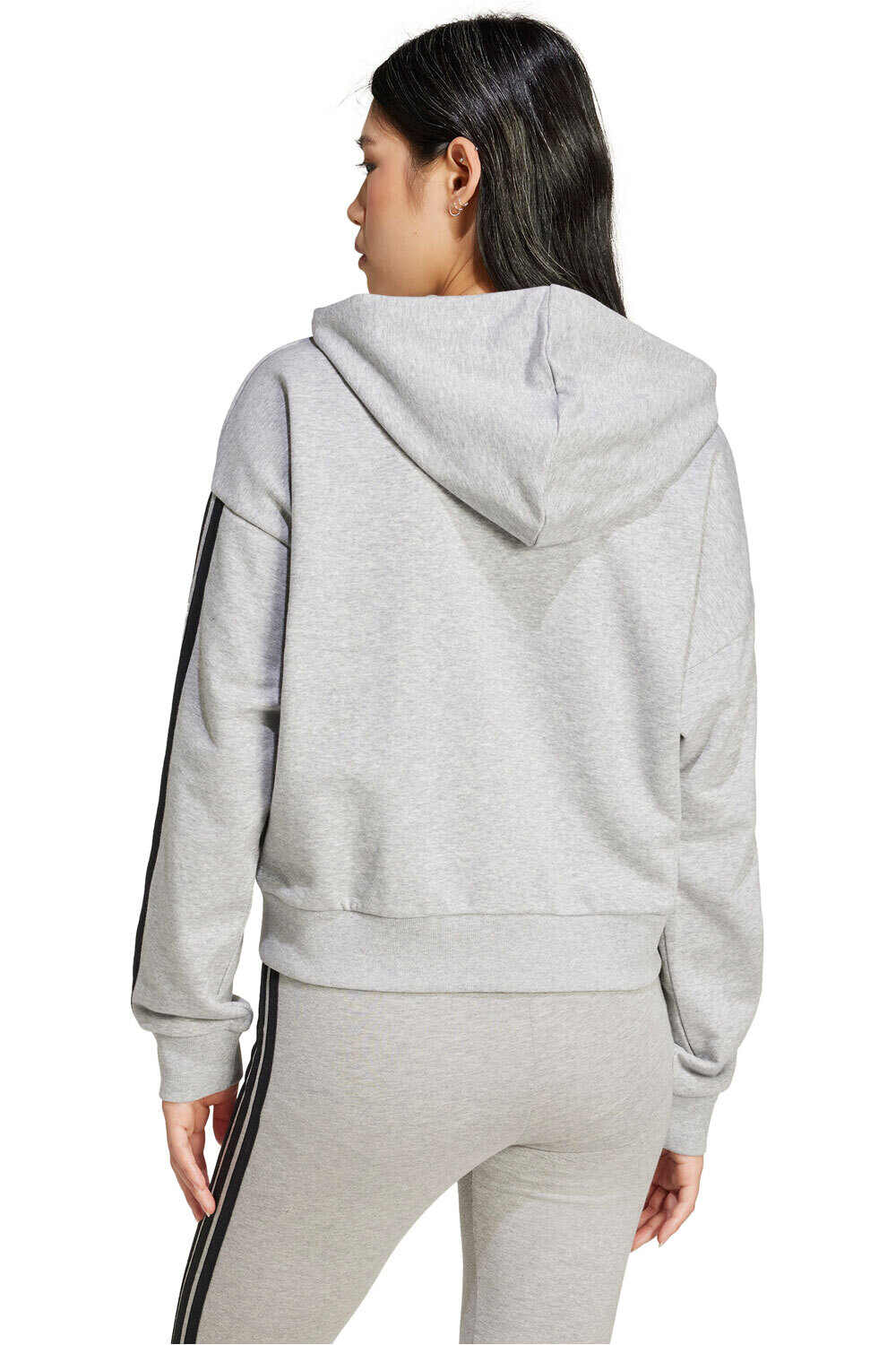 adidas sudadera mujer W 3S FT FZ HD vista trasera
