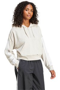 adidas sudadera mujer W 3S FT QZ HD vista detalle