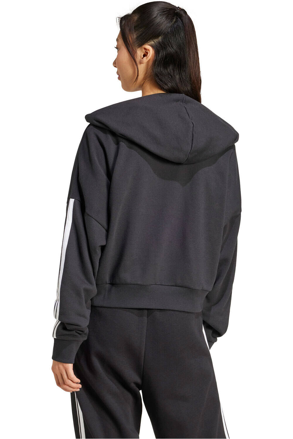 adidas sudadera mujer W 3S FT QZ HD vista trasera