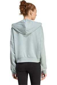 adidas sudadera mujer W 3S FT QZ HD vista trasera