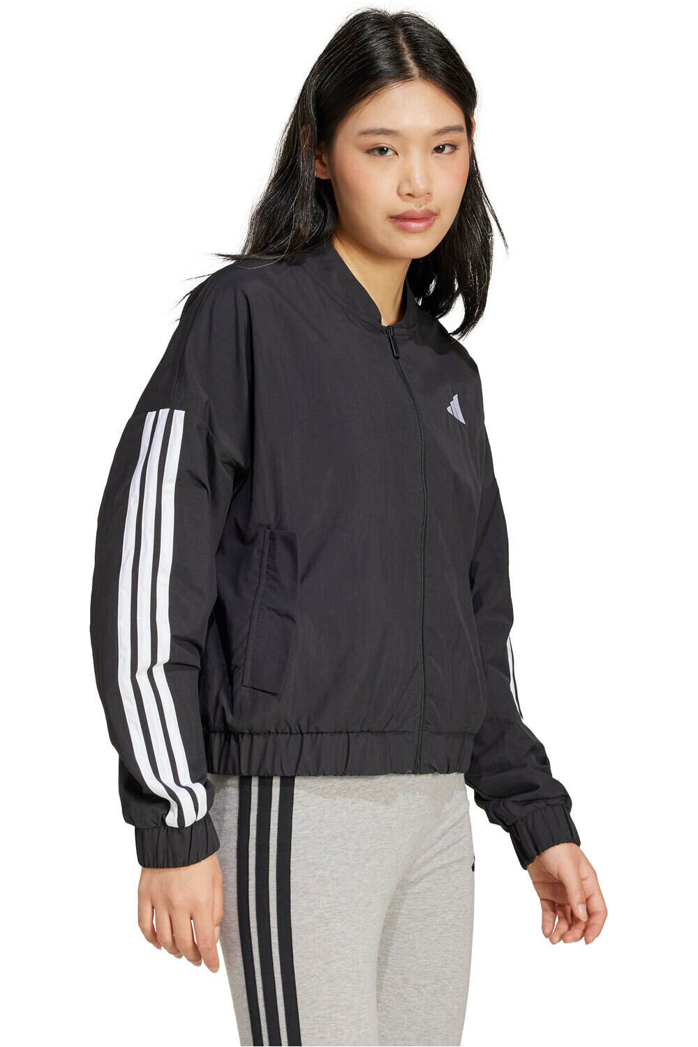 adidas sudadera mujer W 3S WV BOMBER vista detalle