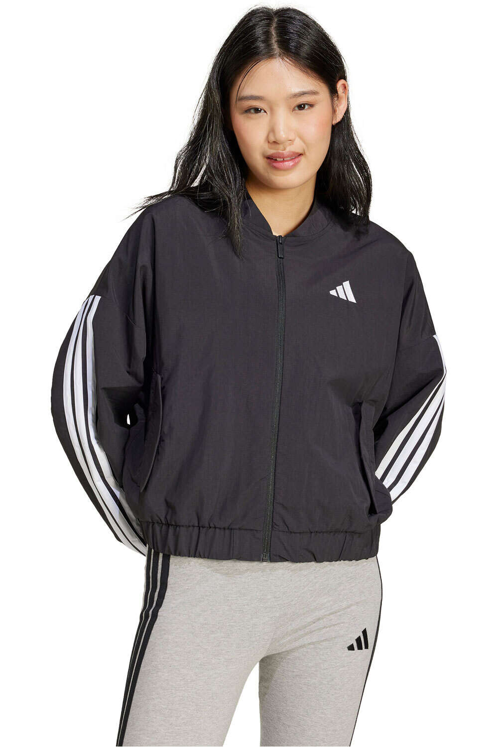 adidas sudadera mujer W 3S WV BOMBER vista frontal
