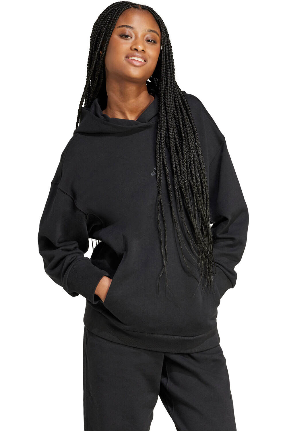 adidas sudadera mujer W ALL SZN FT HD vista detalle