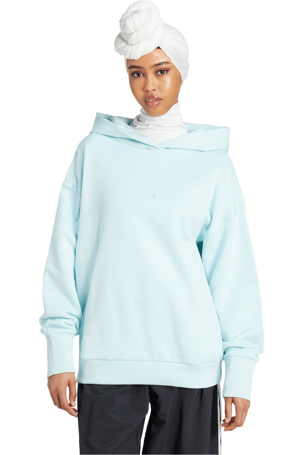 adidas sudadera mujer W ALL SZN FT HD vista frontal