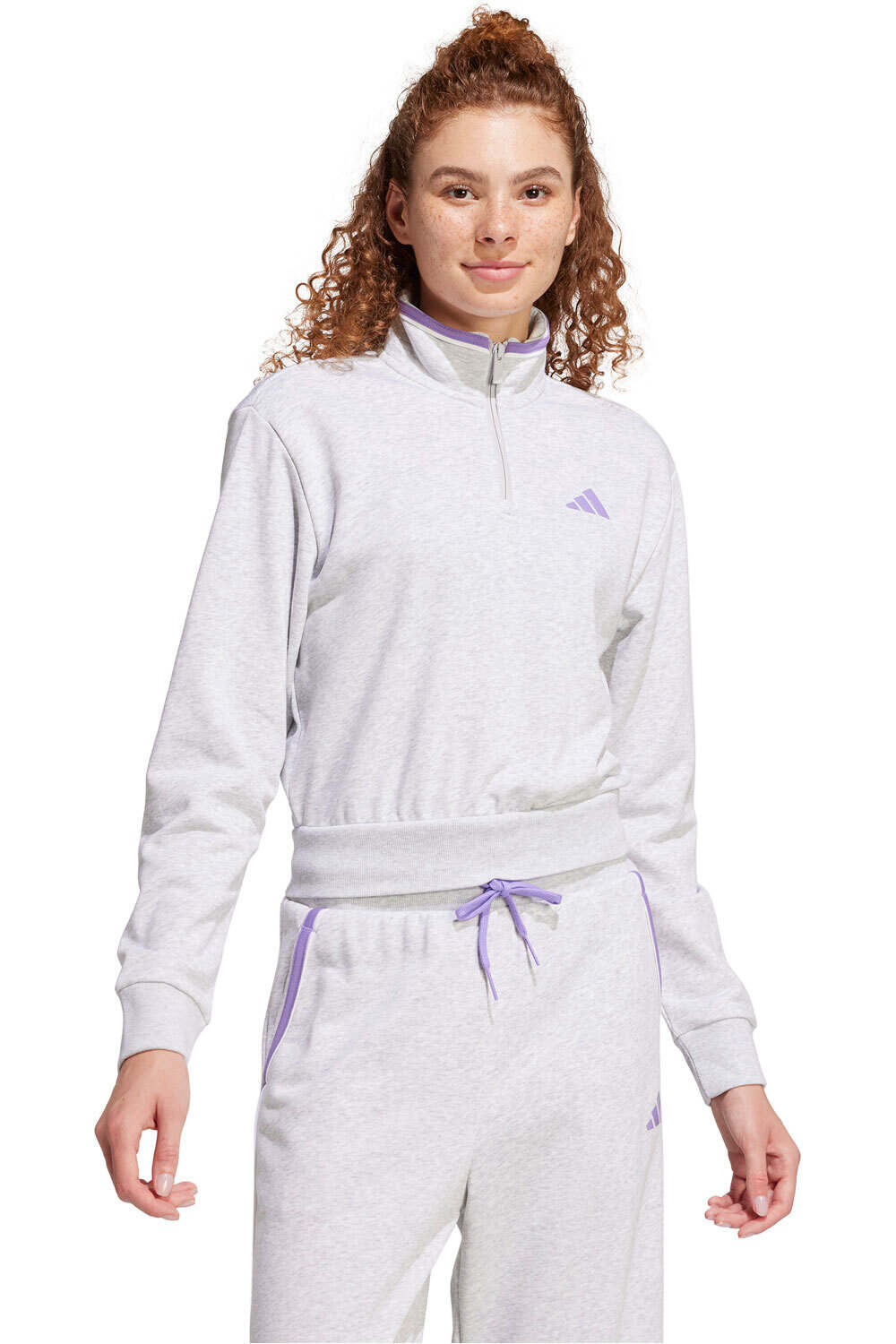 adidas sudadera mujer W CB 14ZIP vista frontal