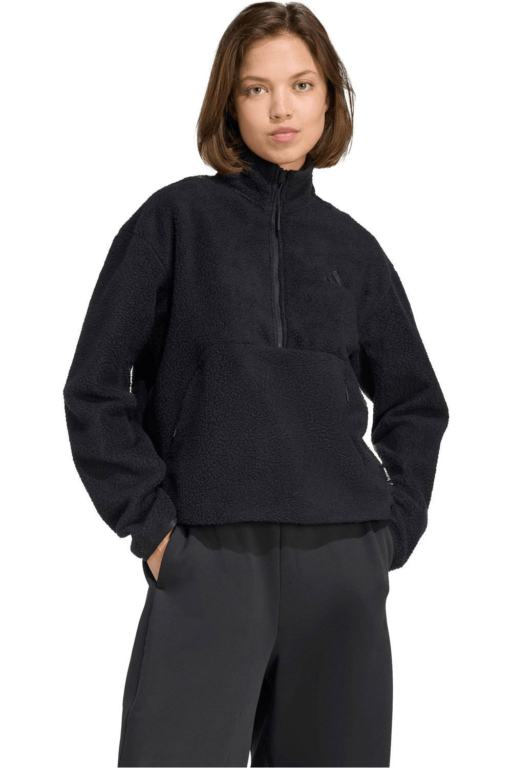 adidas sudadera mujer W CT FLEECE HZ vista frontal