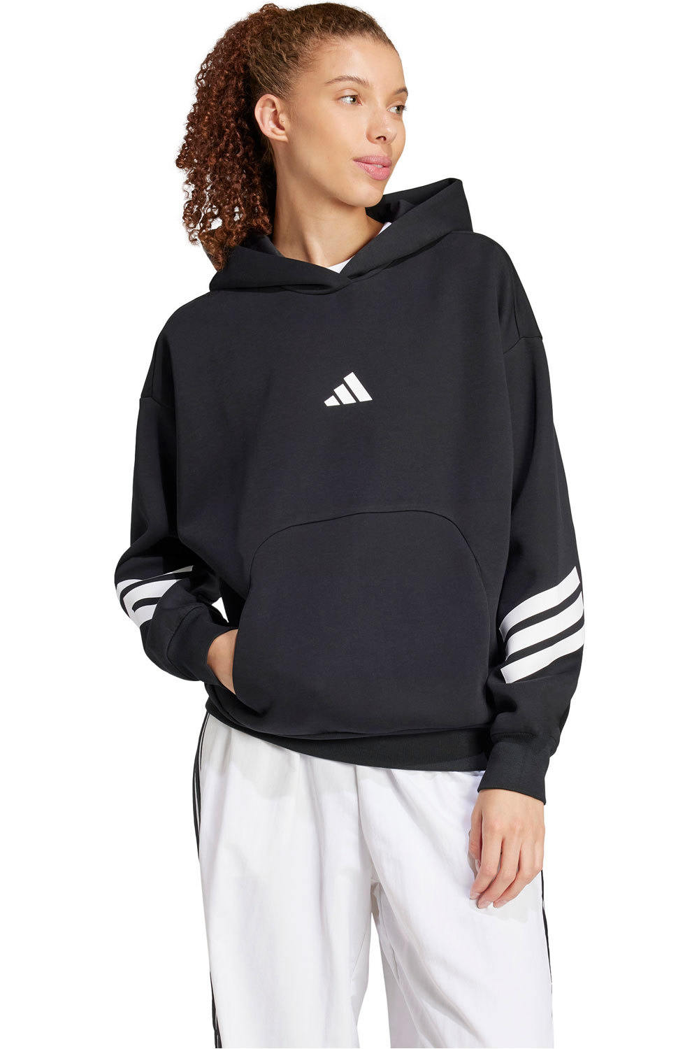 adidas sudadera mujer W FI 3S OH HD vista frontal