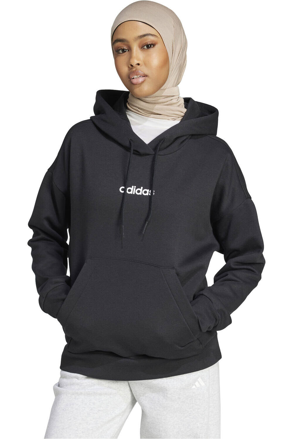 adidas sudadera mujer W LIN FL HD vista frontal