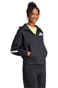adidas sudadera mujer W Z.N.E. FZ vista detalle