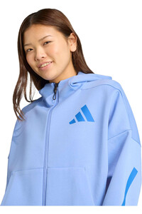 adidas sudadera mujer W Z.N.E. FZ vista detalle